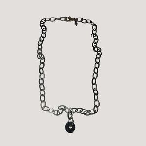 Silpada Vintage Silver 925 Hammered Textured Chain Necklace 18 inch Lobster Clas